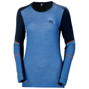 W HH Lifa Merino Crewneck -L-595 Navy/Stone Blue