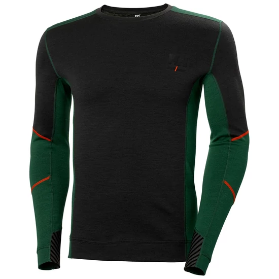 HH Lifa® Merino Crewneck - 2XL - 469 Green/Ebony