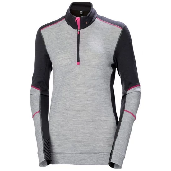 W HH Lifa Merino Half Zip - S - 930 Grey Melange
