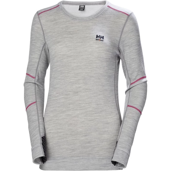 W HH Lifa Merino Crewneck -L-930 Grey Melange
