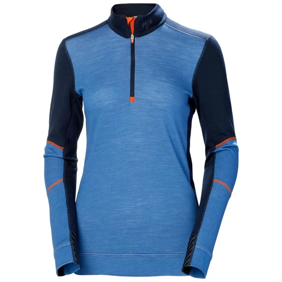 W HH Lifa Merino Half Zip - XL - 595 Navy/Stone Blue