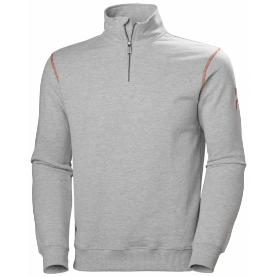 Oxford Half Zip Sweatshirt - XL - 930 Grey Melange